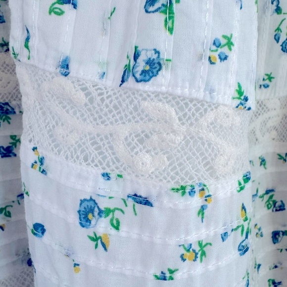 Loveshackfancy Eponda Midi Skirt Floral Ruffle Lace Size‎ S - Picture 2 of 9